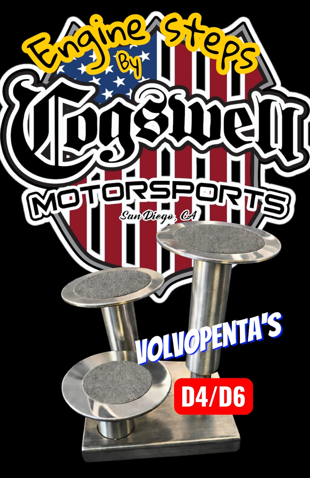 D4/D6 stainless steel engine step