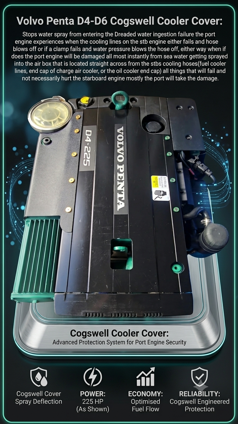 D4/D6 Volvo Penta safety Cover Aka. "The Cogswell Cover"